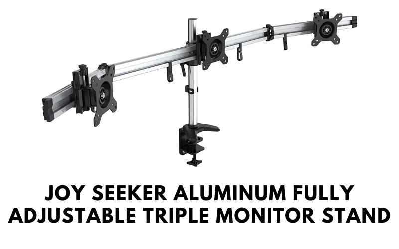 Joy-Seeker-Aluminum-Fully-Adjustable-Triple-Monitor-Stand